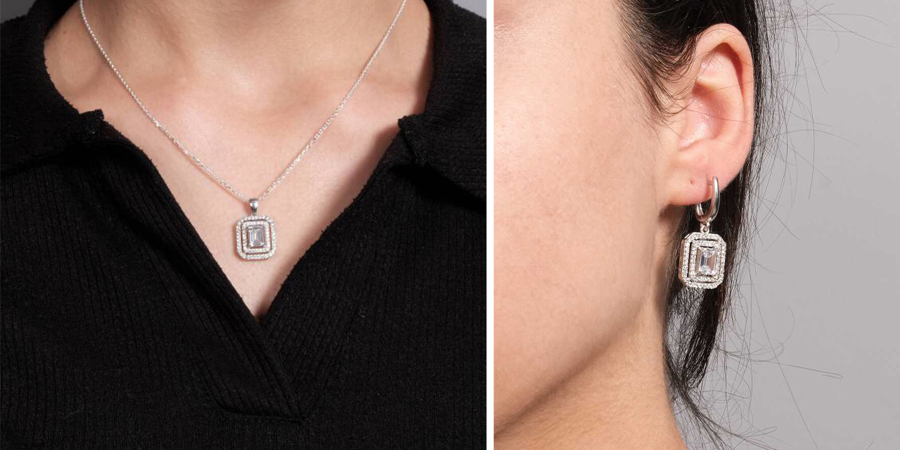 Hediye seçiminde zarafetin simgesi gümüş küpe ve gümüş kolye