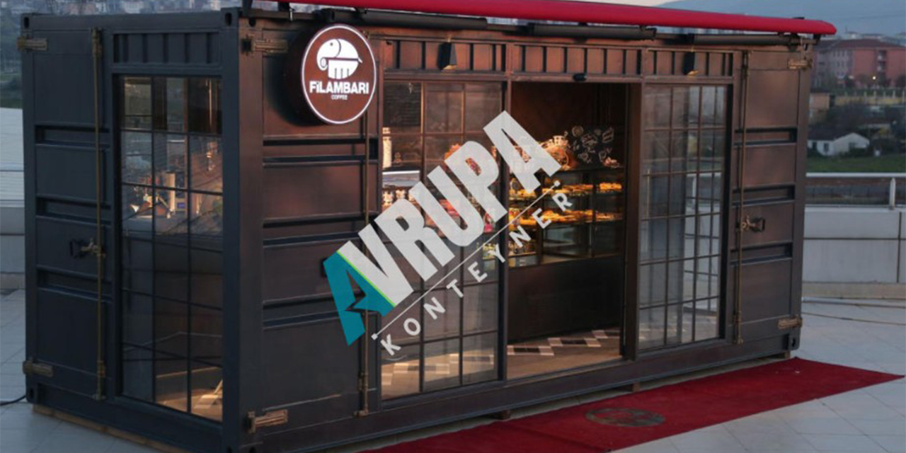 Kafe ve büfe işletmeciliğine yönelik konteyner modelleri