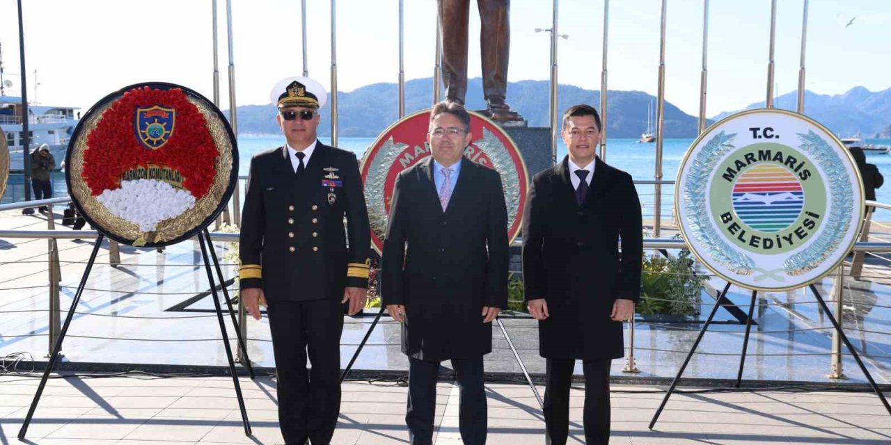 Atatürk’ün Marmaris’e gelişinin 90’ıncı yıl dönümü törenle kutlandı