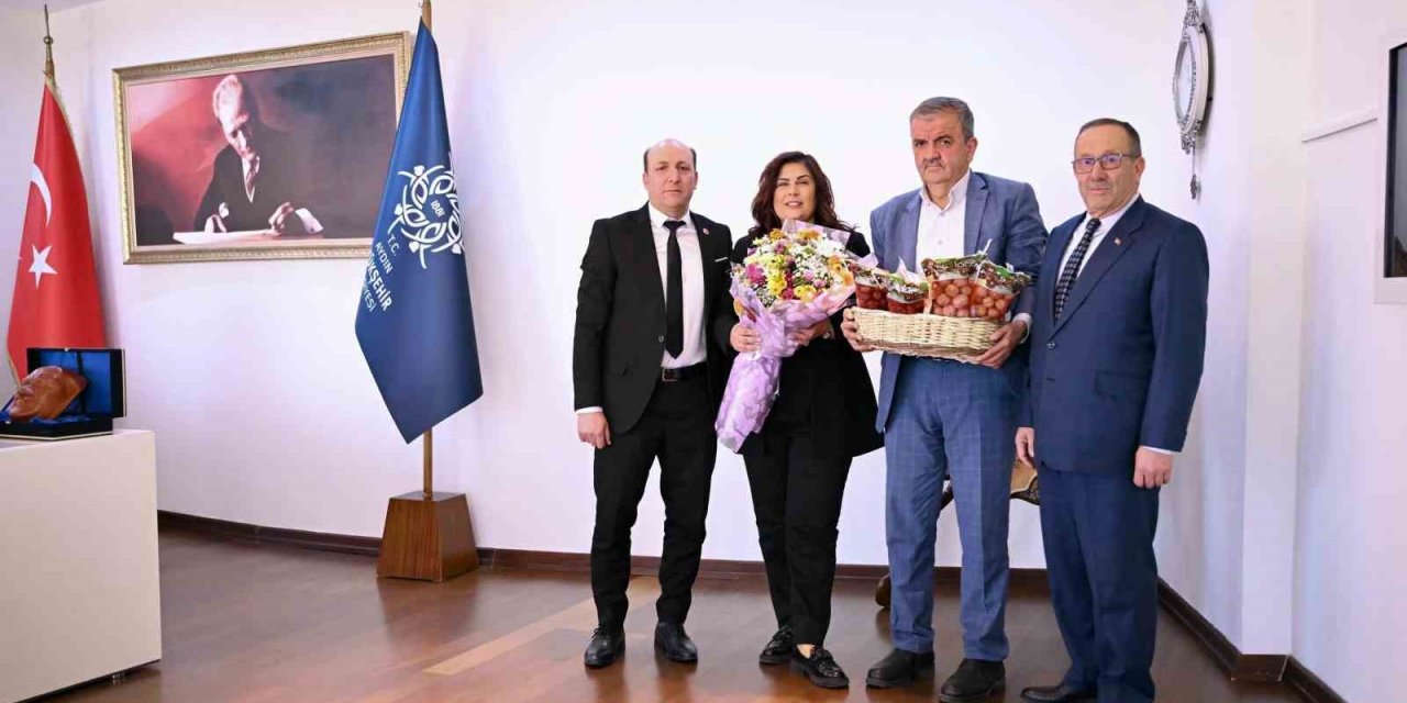 Başkan Çerçioğlu ATB Başkan Yardımcısı Ülgen ve Muhtar Kuruş’u ağırladı