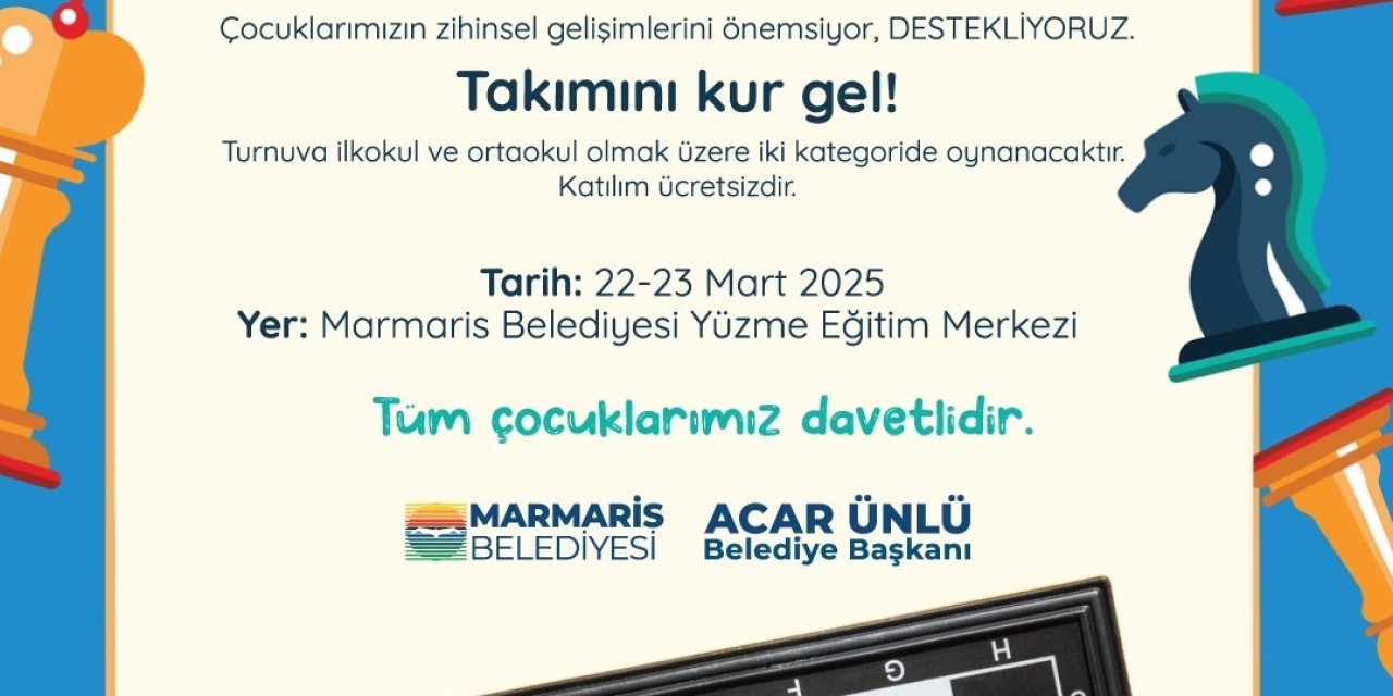 Marmaris Belediyesi’nden satranç turnuvası