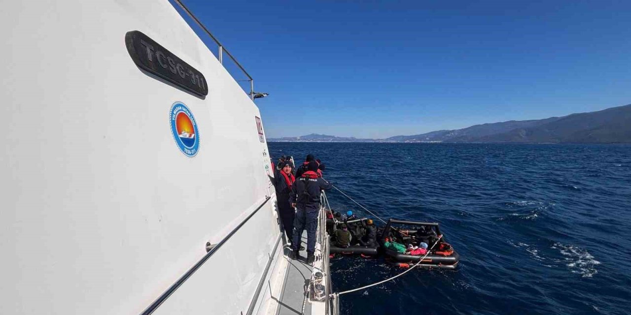 Aydın’da 30 düzensiz göçmen kurtarıldı