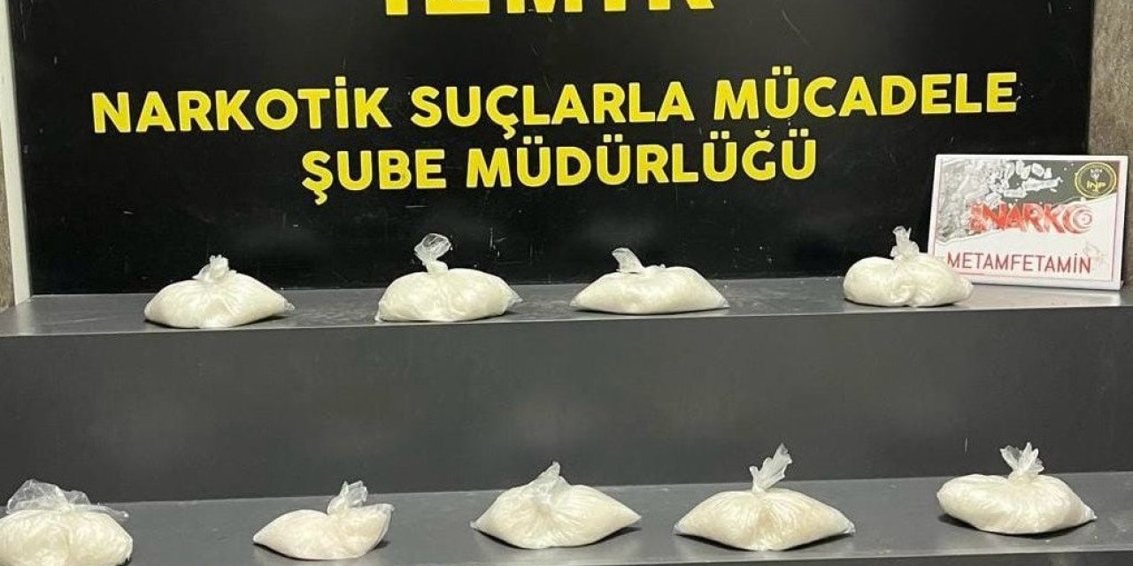 İzmir’de 4 kilonun üzerinde metamfetamin ele geçirildi