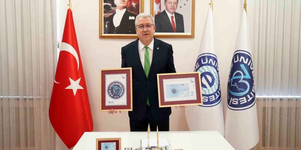 Ege Üniversitesinin 70. kuruluş yıl dönümüne özel anı pulu basıldı
