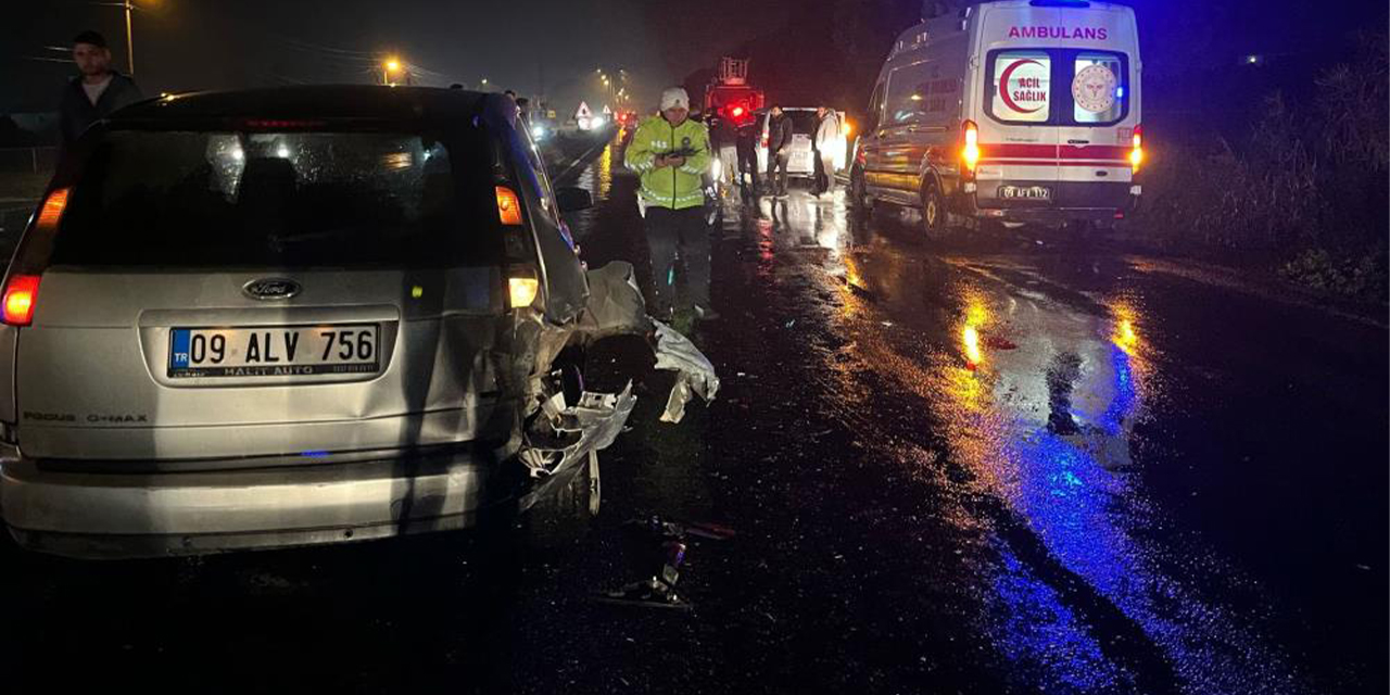 Aydın’da zincirleme trafik kazası: 1 yaralı