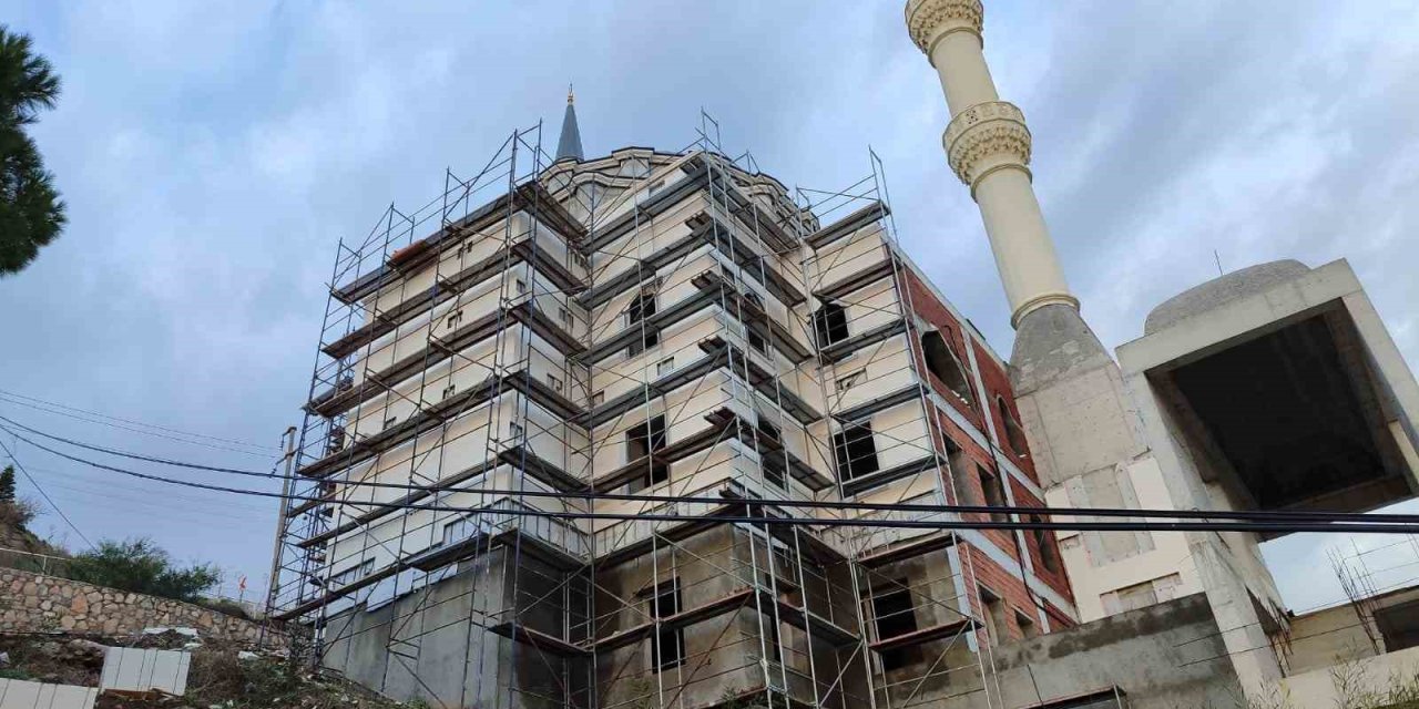 Bodrum Yahşi’deki cami inşaatında sona yaklaşılıyor