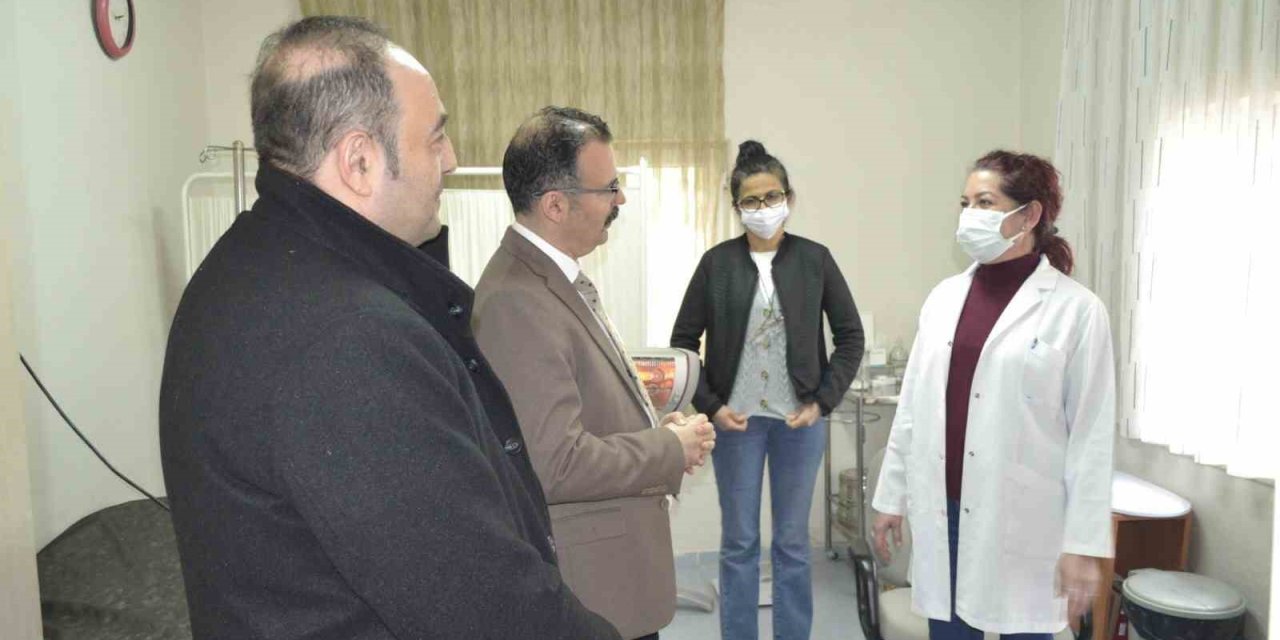 Kaymakam Ateş, Sağlık Evi’ni ziyaret etti