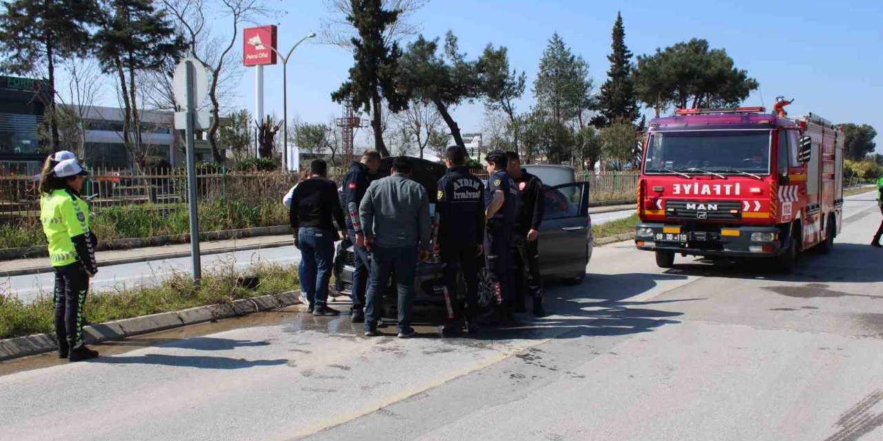 Seyir halindeyken dumanlar yükseldi