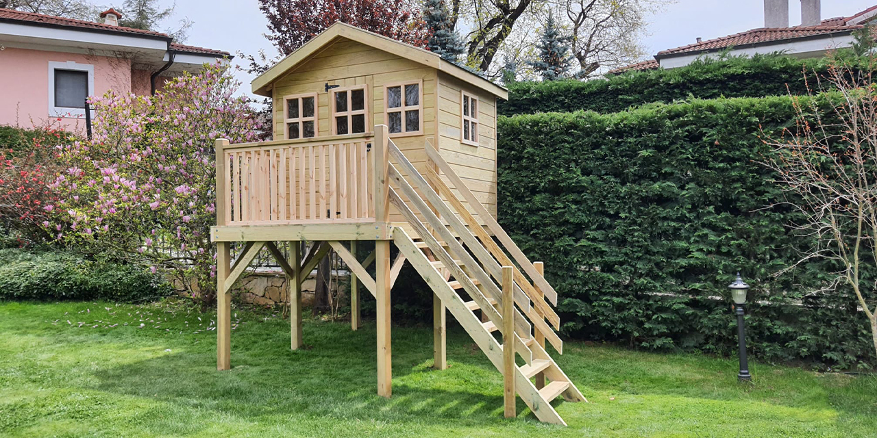 Ahşap Consept’ten güvenli ve eğlenceli çocuk oyun evleri!