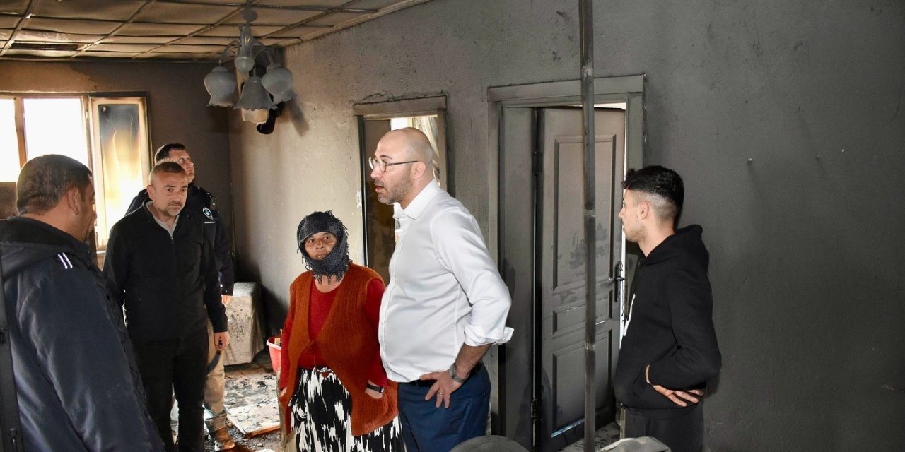 Başkan Zencirci yangın mağduru aile ile görüştü: "Gereken desteği sağlayacağız"