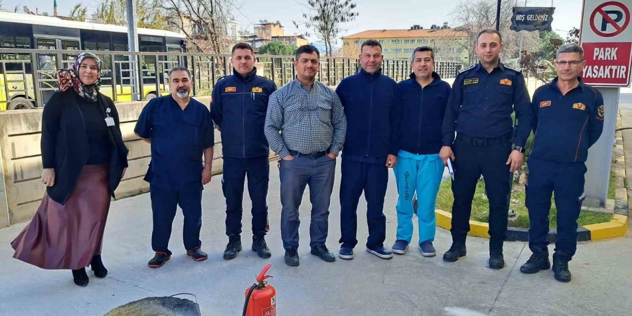 Nazilli Devlet Hastanesi’nde yangın güvenliği eğitimi gerçekleştirildi
