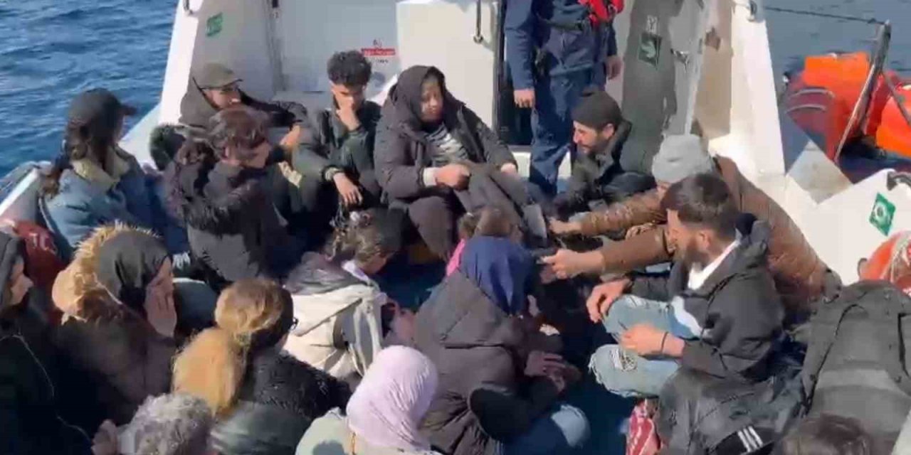Bodrum’da 8’i çocuk 23 düzensiz göçmen yakalandı
