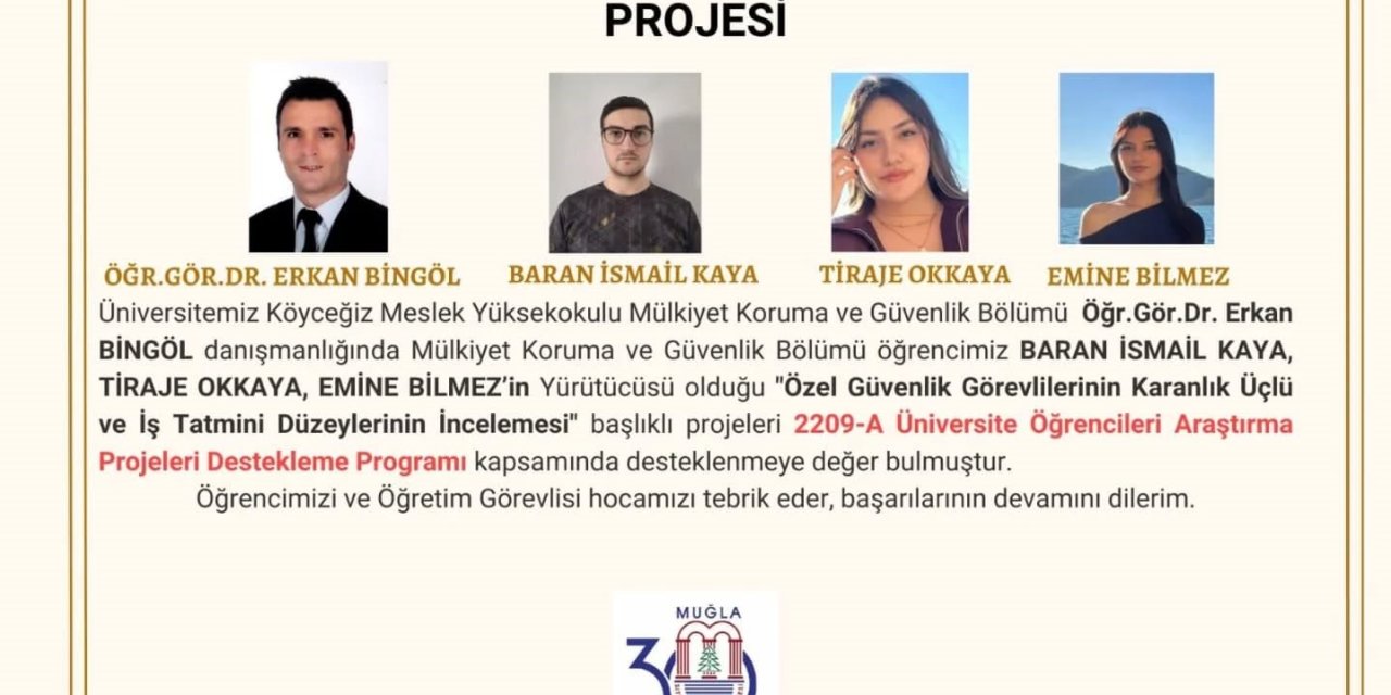 Köyceğiz Meslek Yüksek Okulu öğrencilerinin projeleri destek buldu