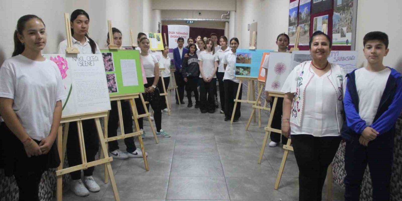 Ortaokul öğrencileri endemik türlere dikkat çekti
