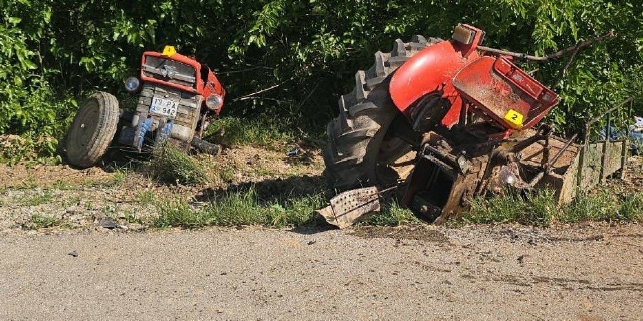 Traktör ikiye ayrıldı, sürücüsü hayatını kaybetti