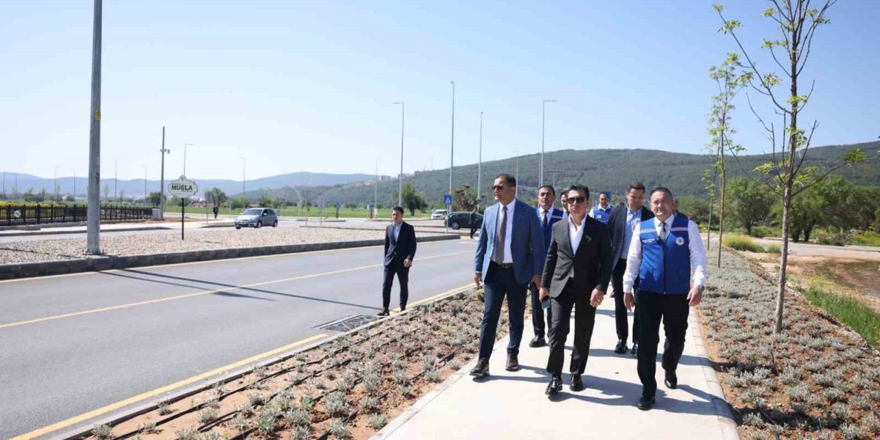 Başkan Aras, tamamlanan yol çalışmalarını inceledi