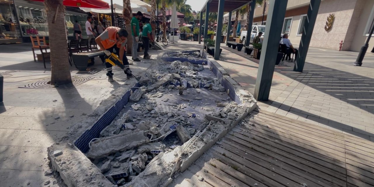 Turistik çarşılar sezonu yeni peyzaj tasarımı ile karşılayacak