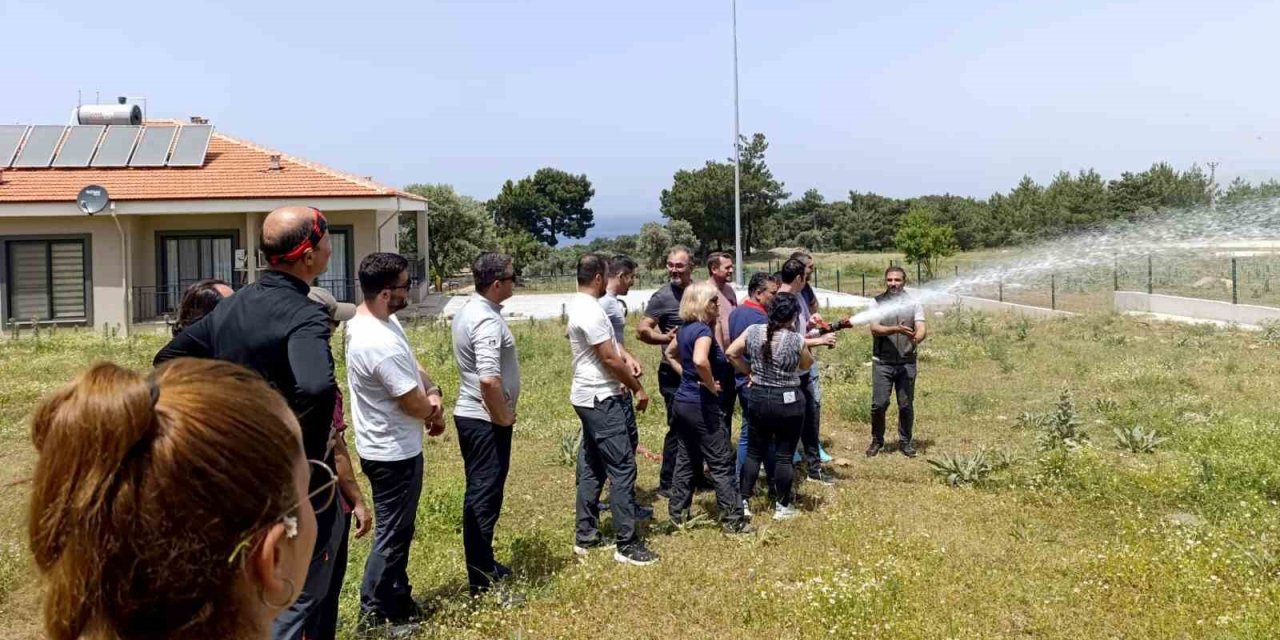 Orman ekiplerinden, ’Orman yangınlarını önleme’ eğitimi