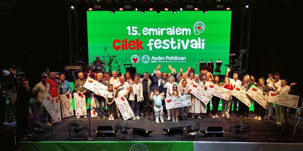 Emiralem Çilek Festivali rekor kırdı, katılım milyonu geçti