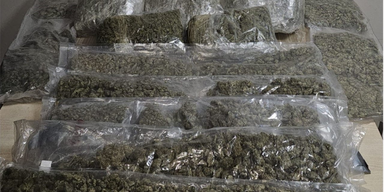 Polis kokuyu aldı, araçtan 19 kilo esrar çıktı