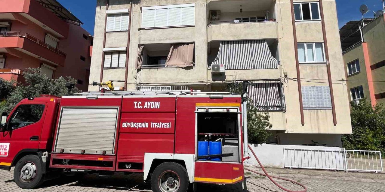 Prizde unutulan ütü, yangına neden oldu