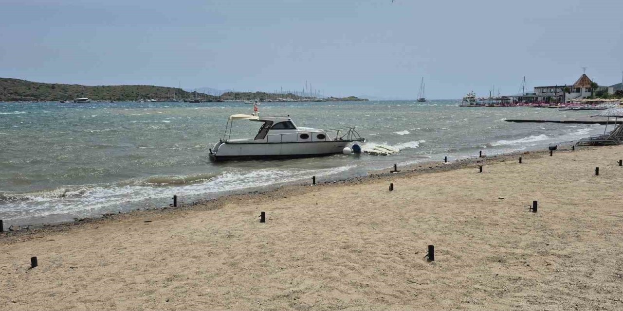 Bodrum’u fırtına vurdu