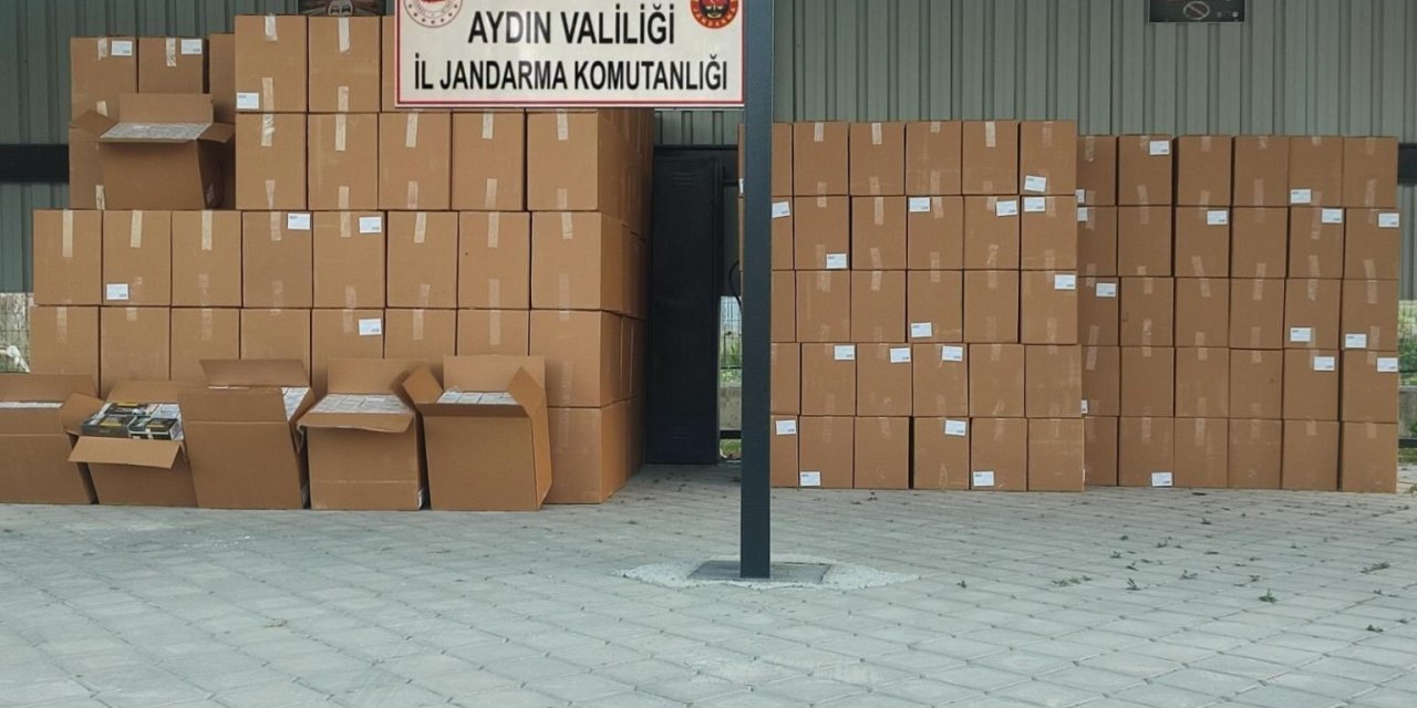 Aydın’da 4,5 milyon değerinde makaron ele geçirildi