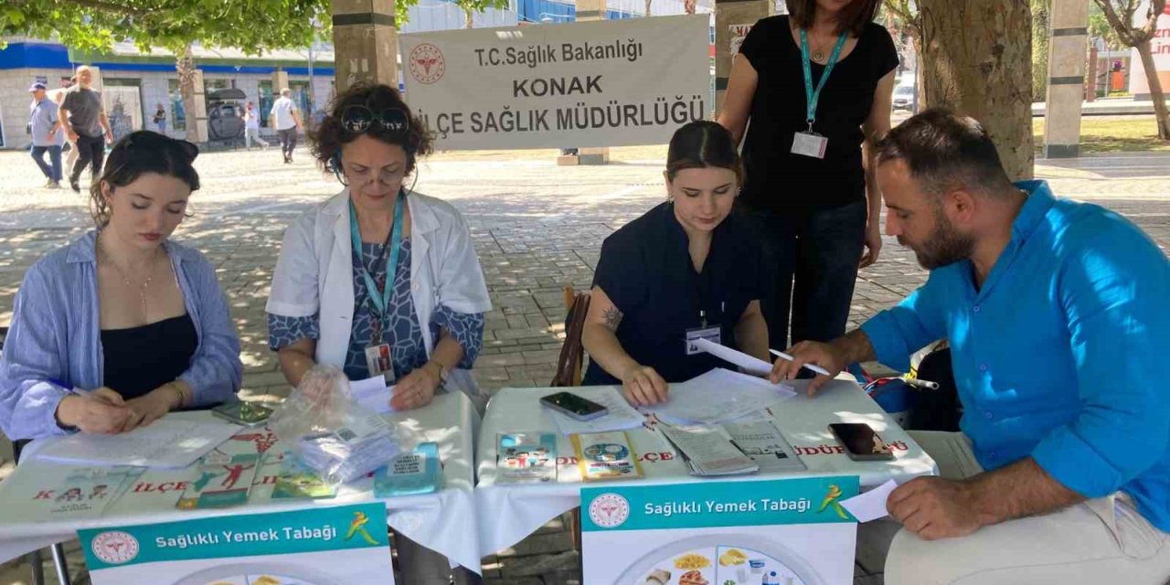 İzmir’de sağlıklı yaşam için boy ve kilo ölçümü uygulaması