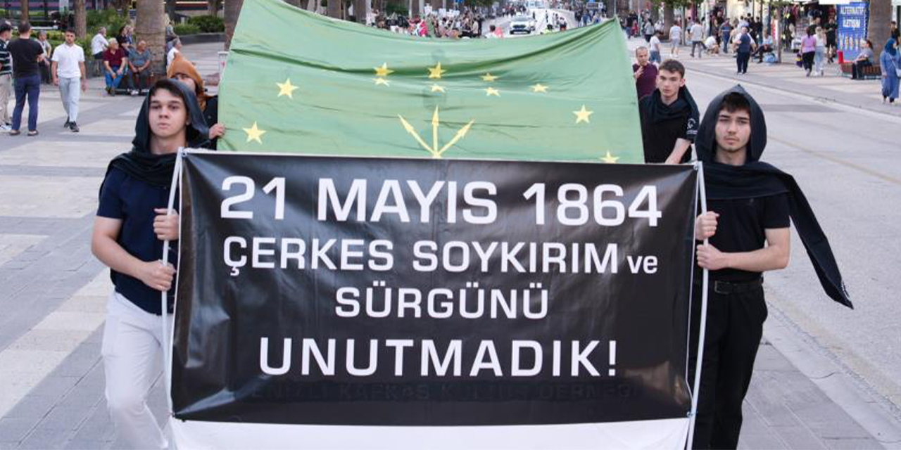 Çerkes Soykırımı ve Sürgünü Anma Yürüyüşü düzenlendi