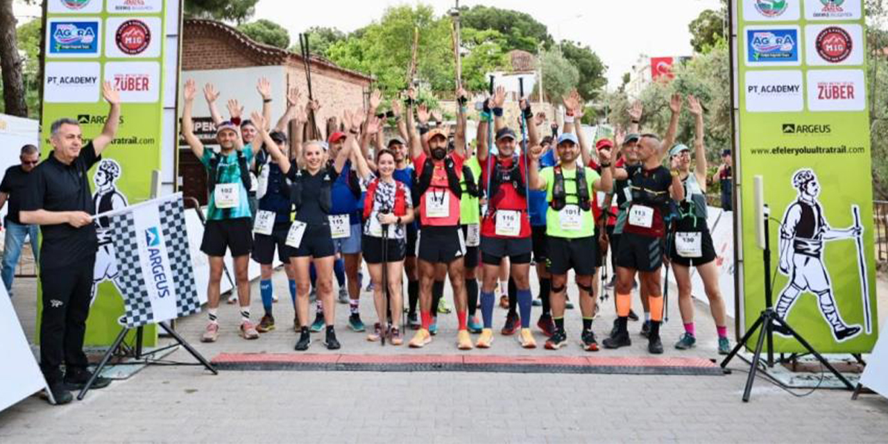 Efeler Yolu Ultra Trail’e yoğun ilgi: 6 ülkeden sporcular buluştu