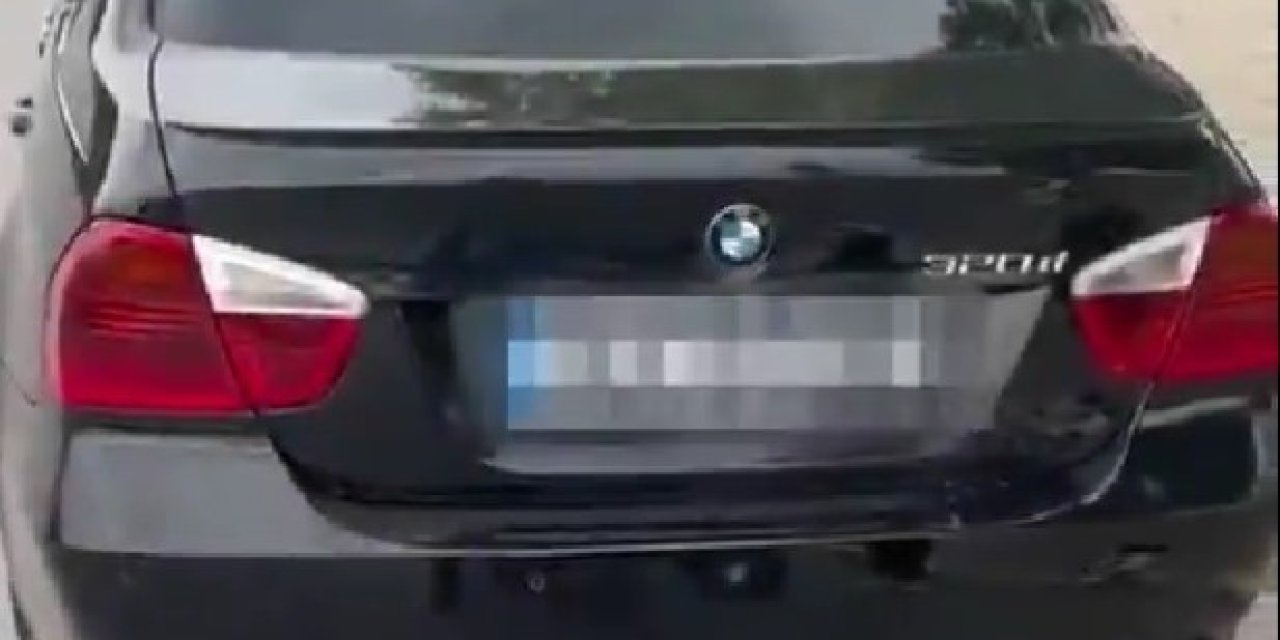 Abartı egzozlu lüks otomobil sahibine 9 bin TL ceza uygulandı