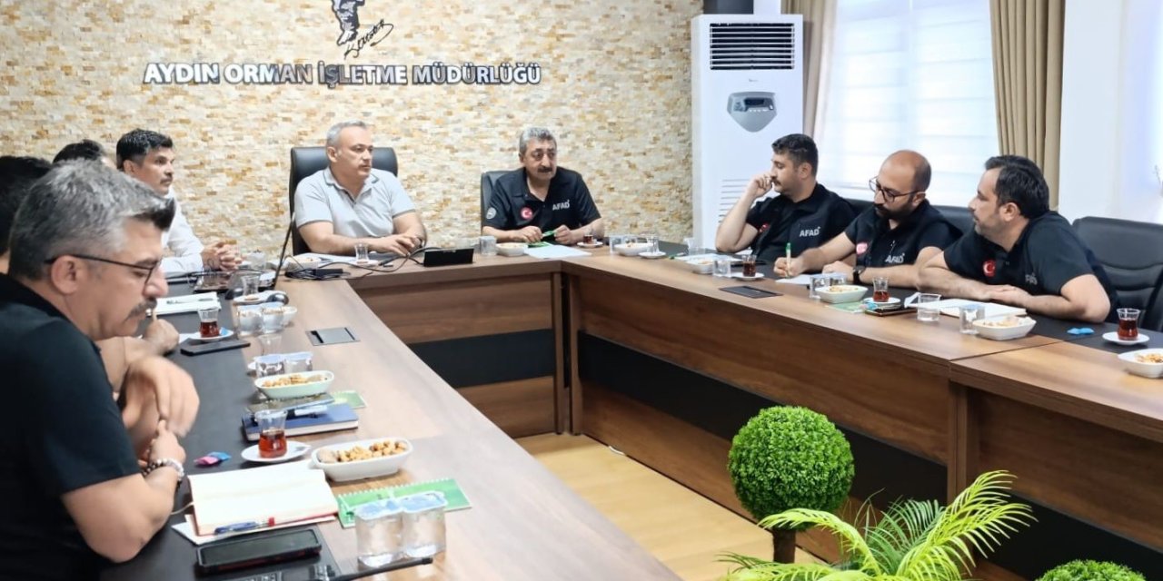 Orman yangını riskine karşı bir araya geldiler