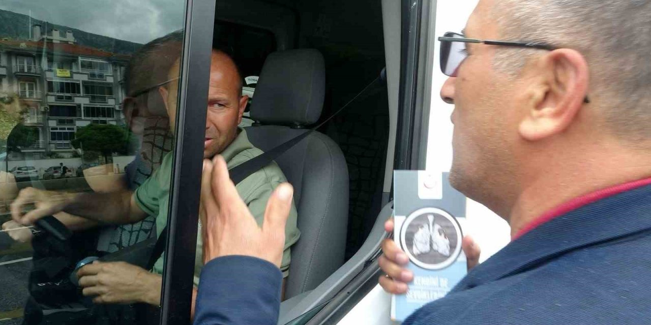 Menteşe’de tütün denetimleri sürüyor bilgilendirme ve broşür dağıtımı yapıldı