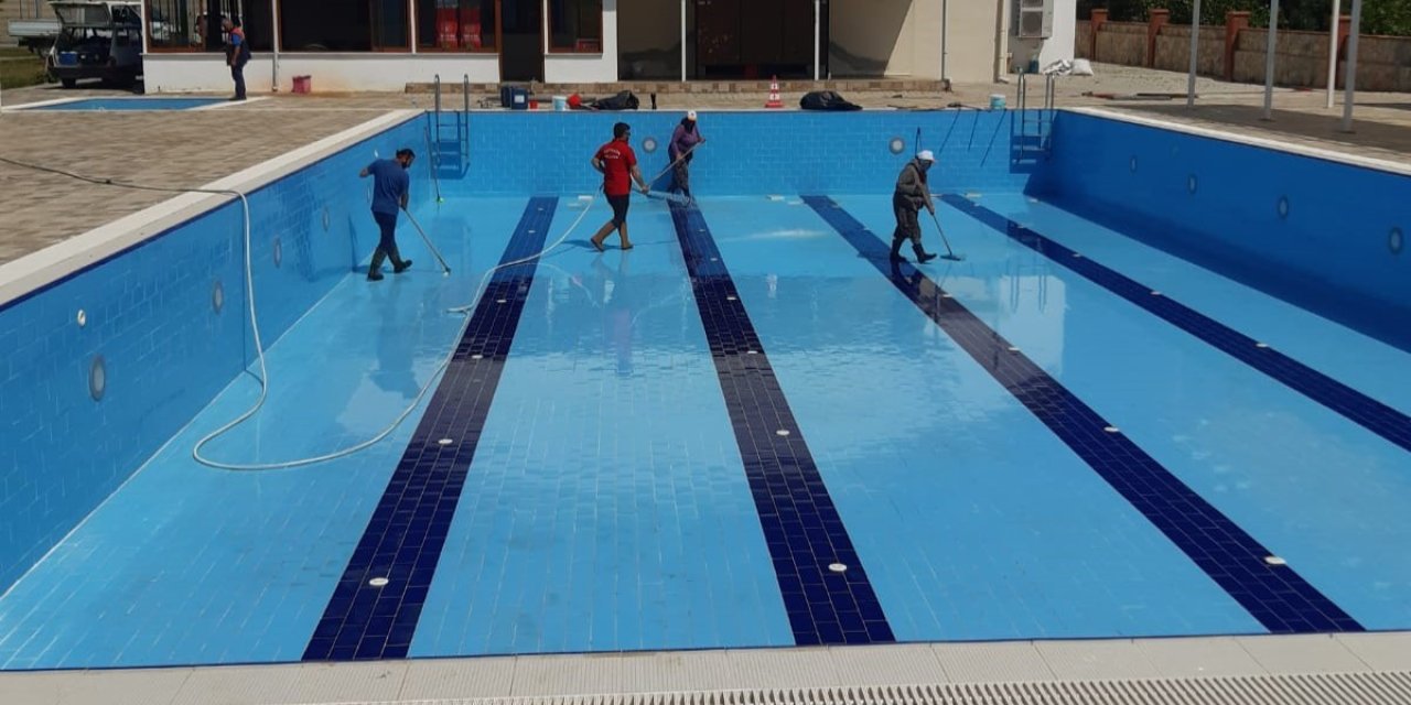 Kuyucak’ta yüzme havuzları yaz sezonuna hazırlanıyor