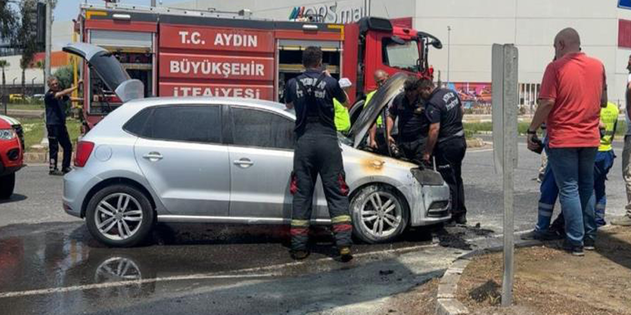 Aydın’da test sürüşü faciası: Tamirden çıkan otomobil alev aldı