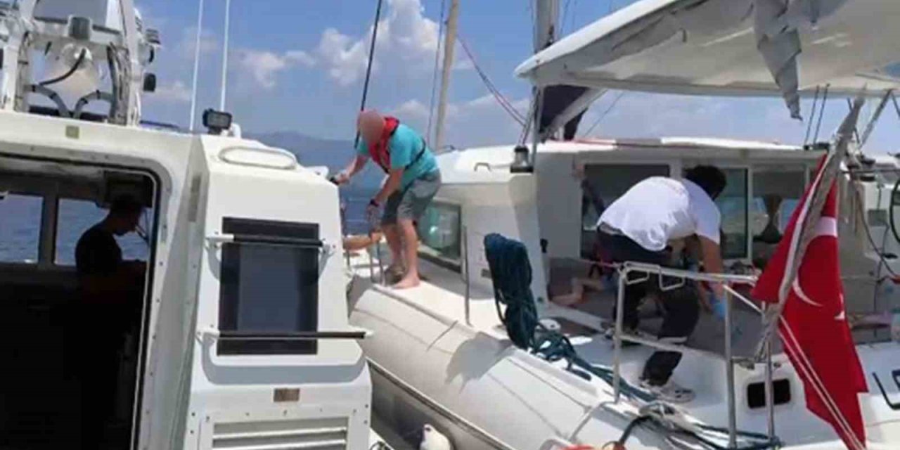 Özel teknede rahatsızlanan çocuk için tıbbi tahliye