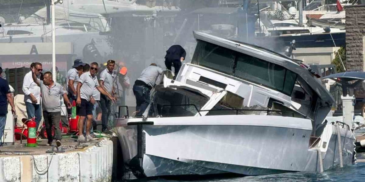 Bodrum’daki marinada patlama: 3 yaralı