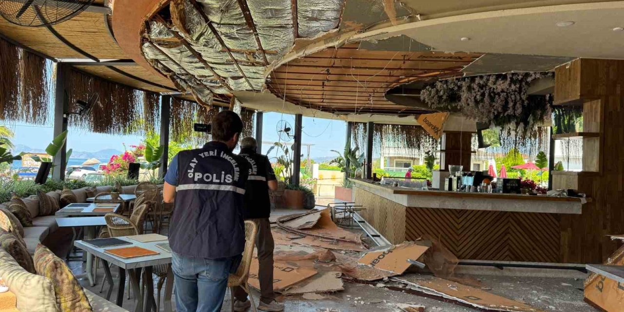 Fethiye’de restoranın tavanı çöktü: 5 yaralı