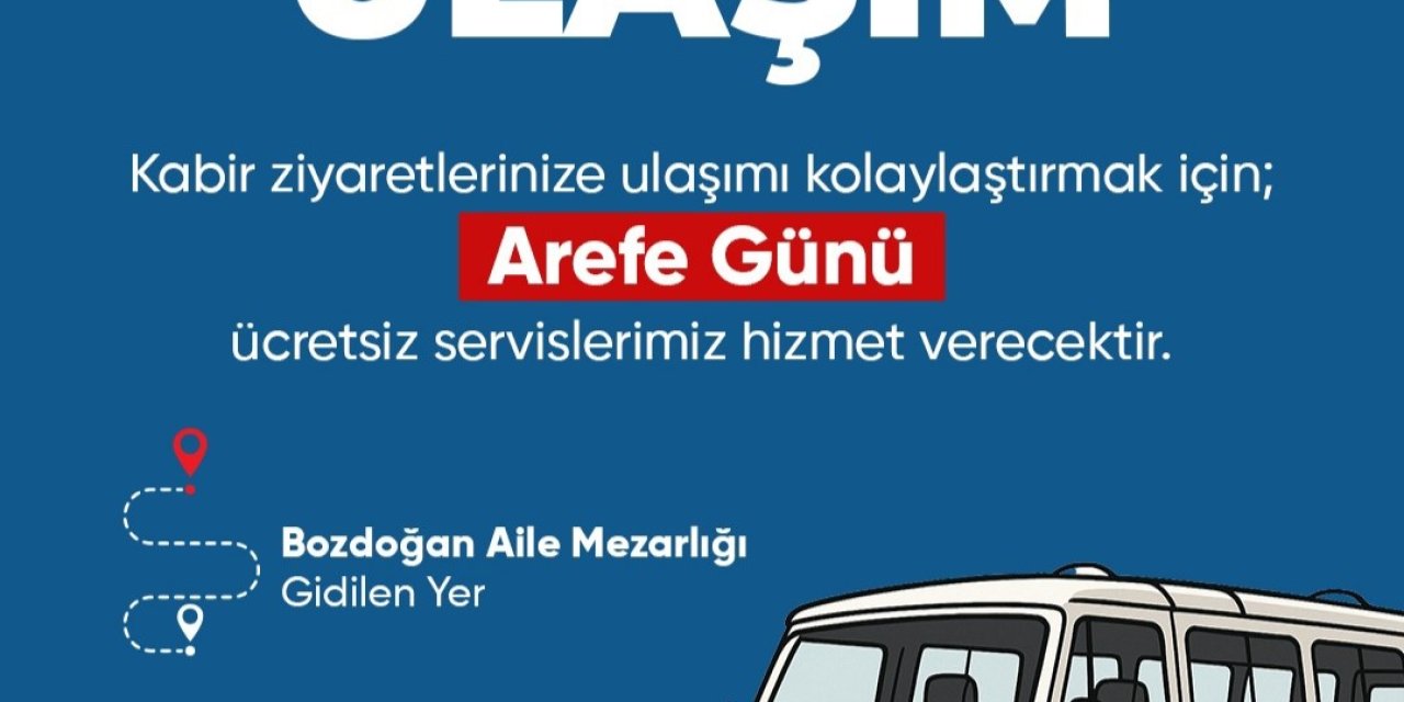 Bozdoğan Belediyesi’nden mezarlık ziyaretlerine ücretsiz servis