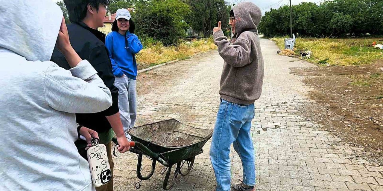 Çinli turistler, kendilerini misafir eden yaşlı kadına "Ana, seni çok seviyoruz" diye veda etti