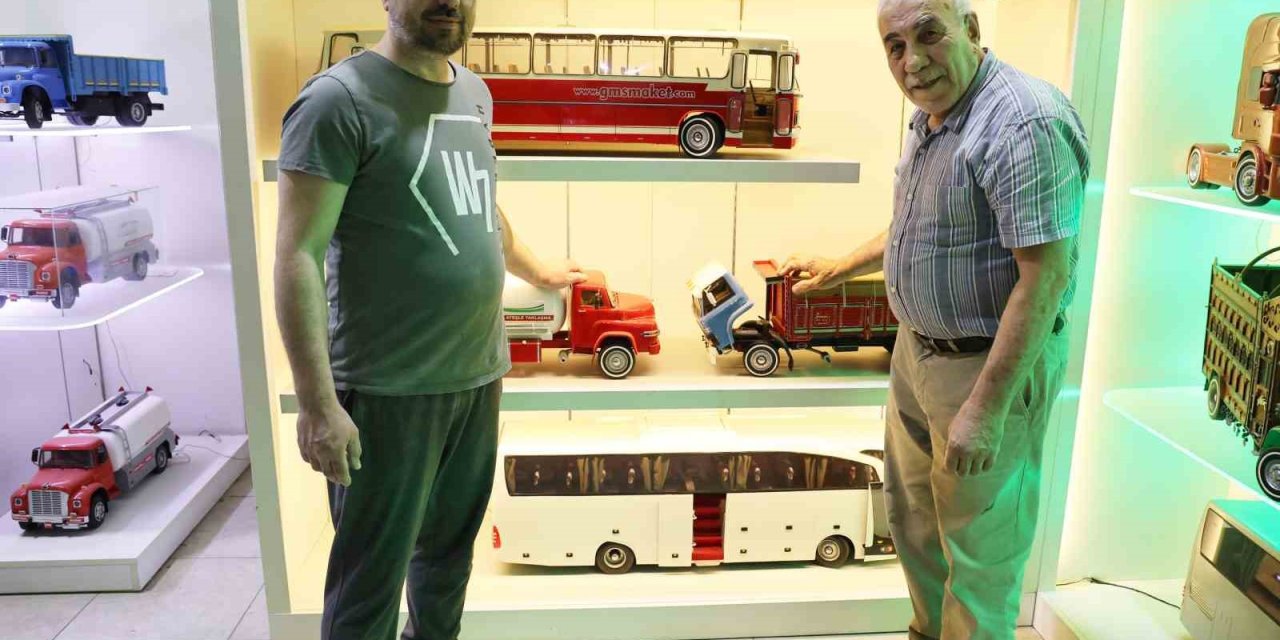 Hobisi ekmek kapısına dönüştü, el yapımı maket araçlar dünyaya açıldı