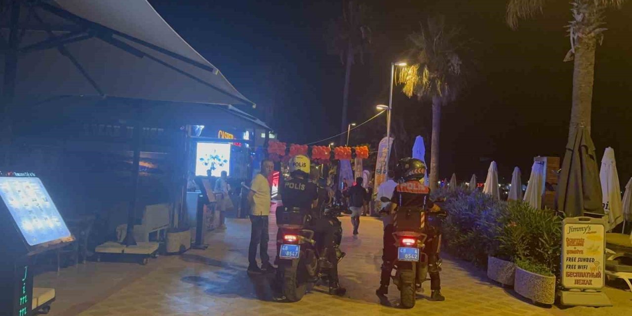 Marmaris’te meşale şovlu eğlencelere emniyetten denetim