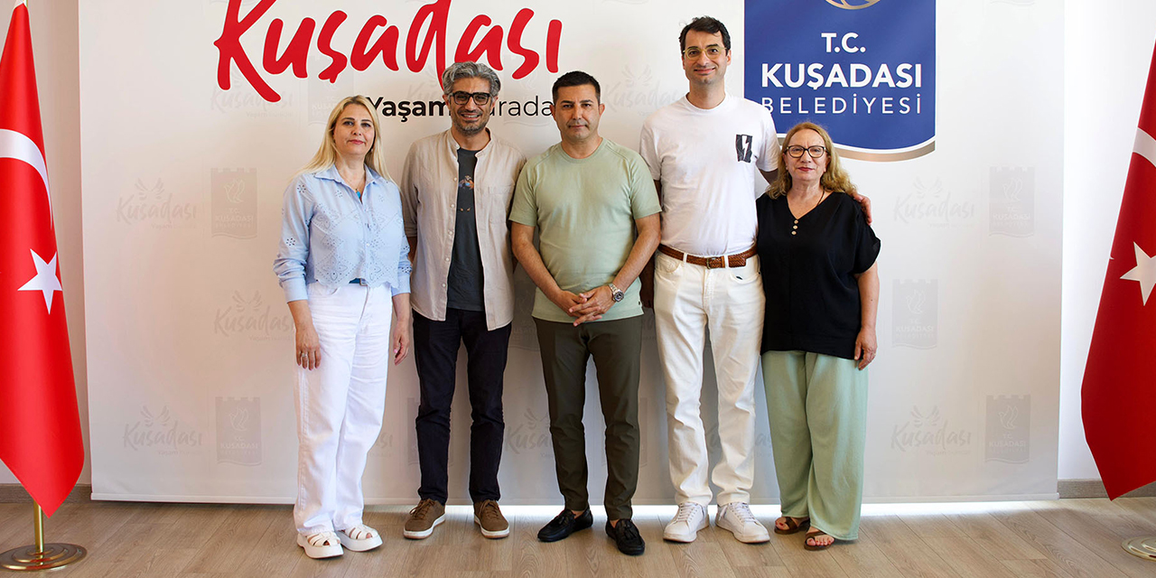 Gazeteciler Barış Terkoğlu ve Barış Pehlivan’dan Başkan Ömer Günel’e ziyaret