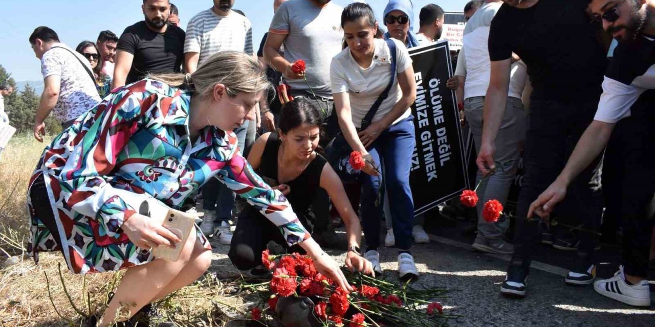 TOSBİ işçilerinden ’Ölüm Yolu’ protestosu