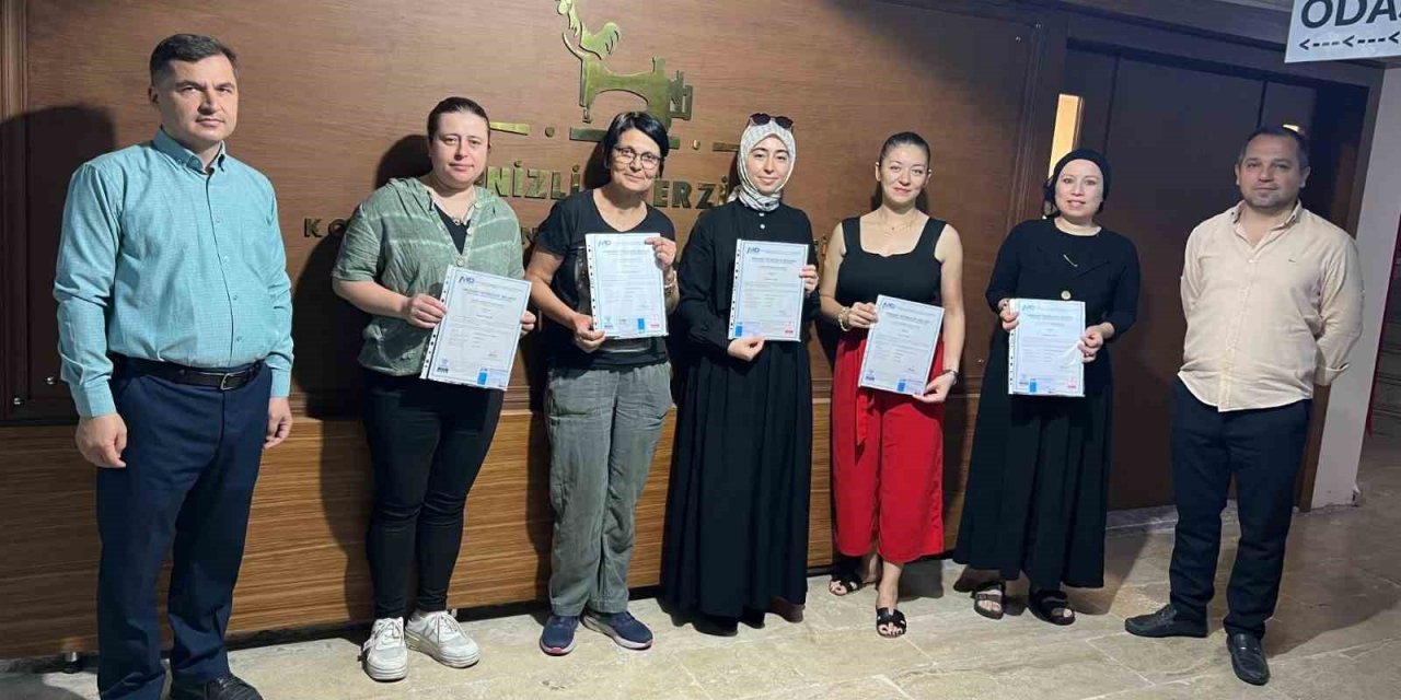 Denizlili terziler uluslararası sertifikalı oldu