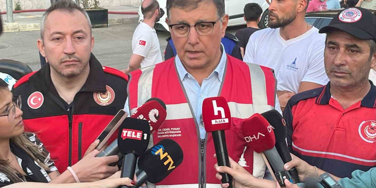 Başkan Tugay: "Yangında herhangi bir yaralanma yok"