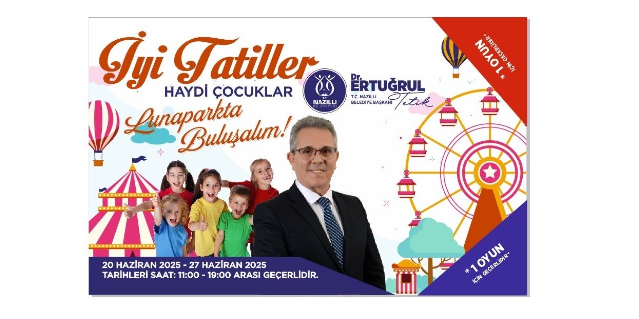 Nazilli Belediyesi’nden çocuklara karne hediyesi