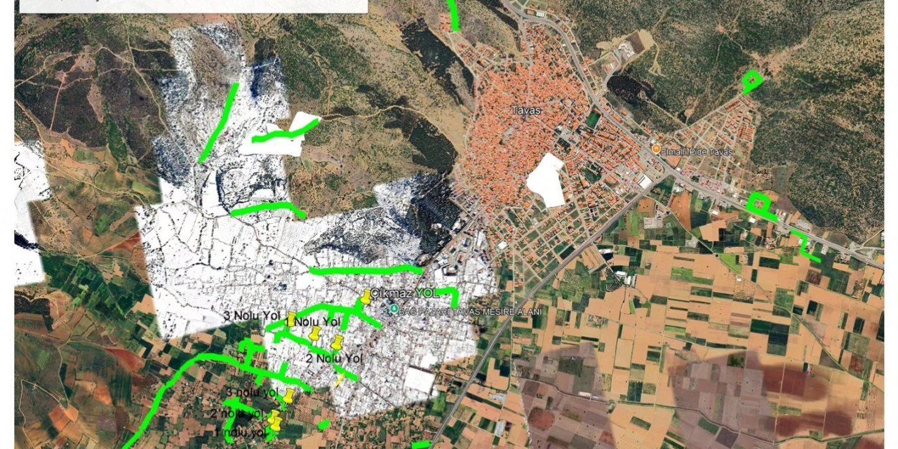 Tavas Belediyesi 16 bin metre kırsal yolunun onarımını yaptı