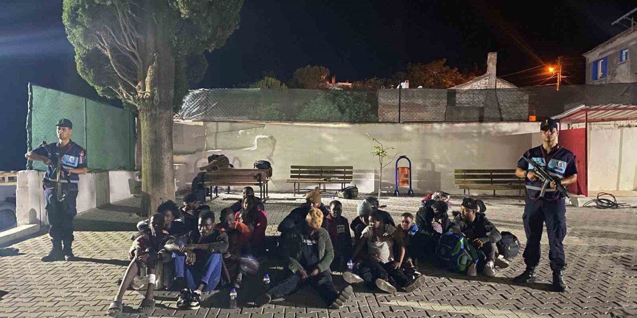 Zeytinlikteki 32 düzensiz göçmen yakalandı