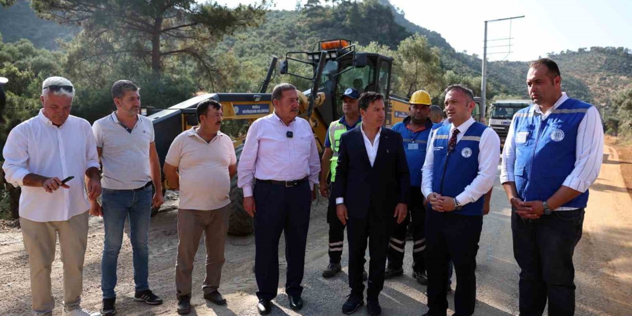 Başkan Aras Milas’taki yol çalışmalarını inceledi